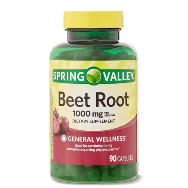 Spring Valley Beet Root Dietary Supplement, 1000 mg, 90 Count