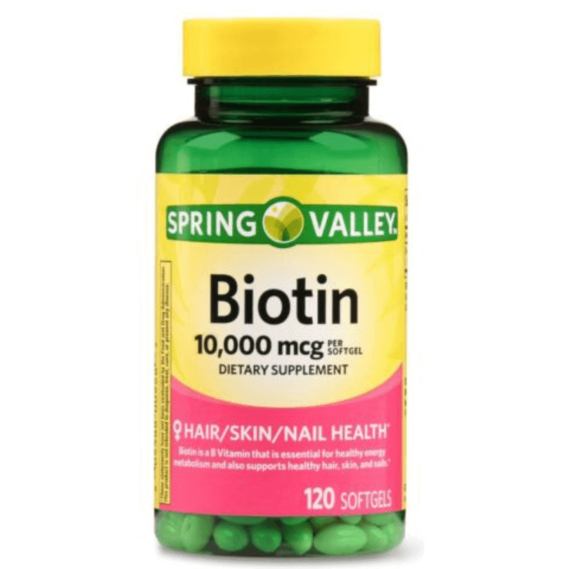 Spring Valley Biotin Softgels 10000 mcg 120 Ct