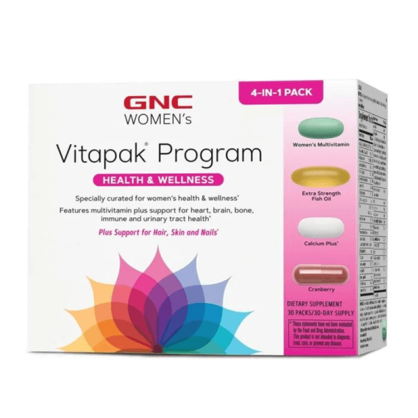 GNC Women's Health & Wellness Vitapak is a customized